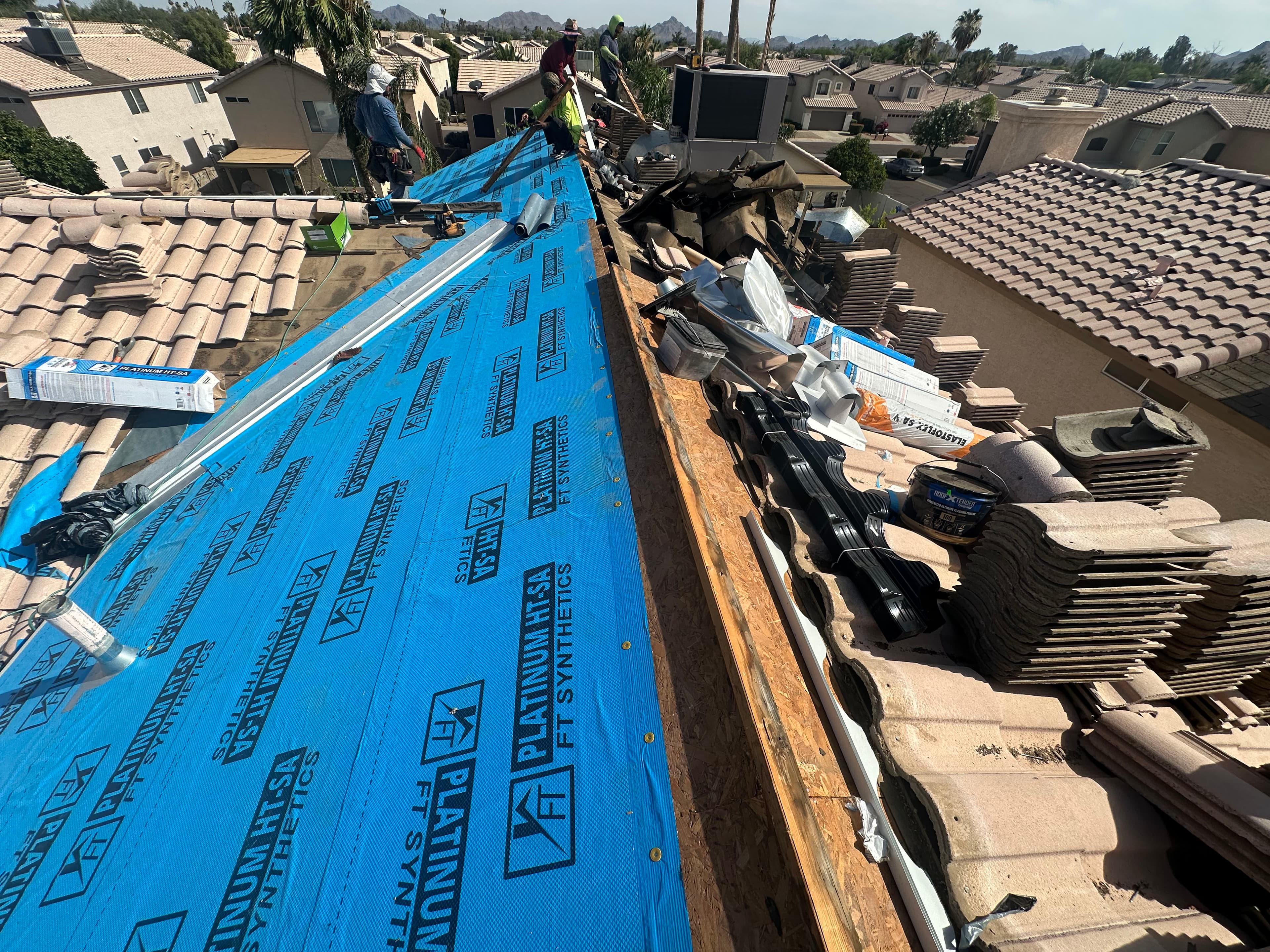 Project Tile Roof Re-Felt with Self-Adhered Underlayment in North Phoenix image