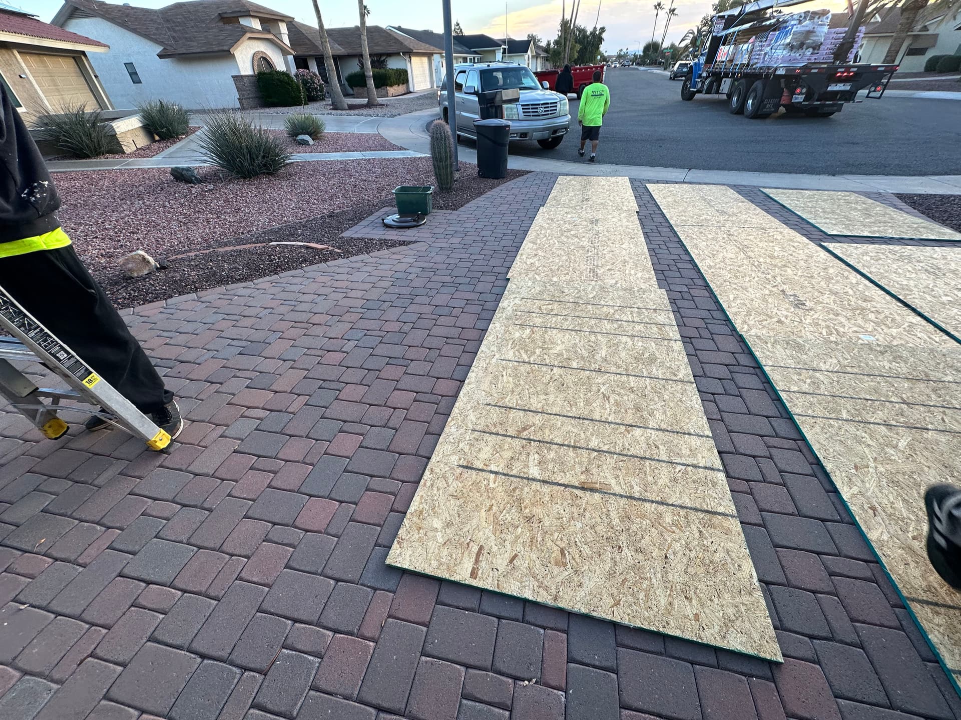 Driveway Protection During Roofing Projects image