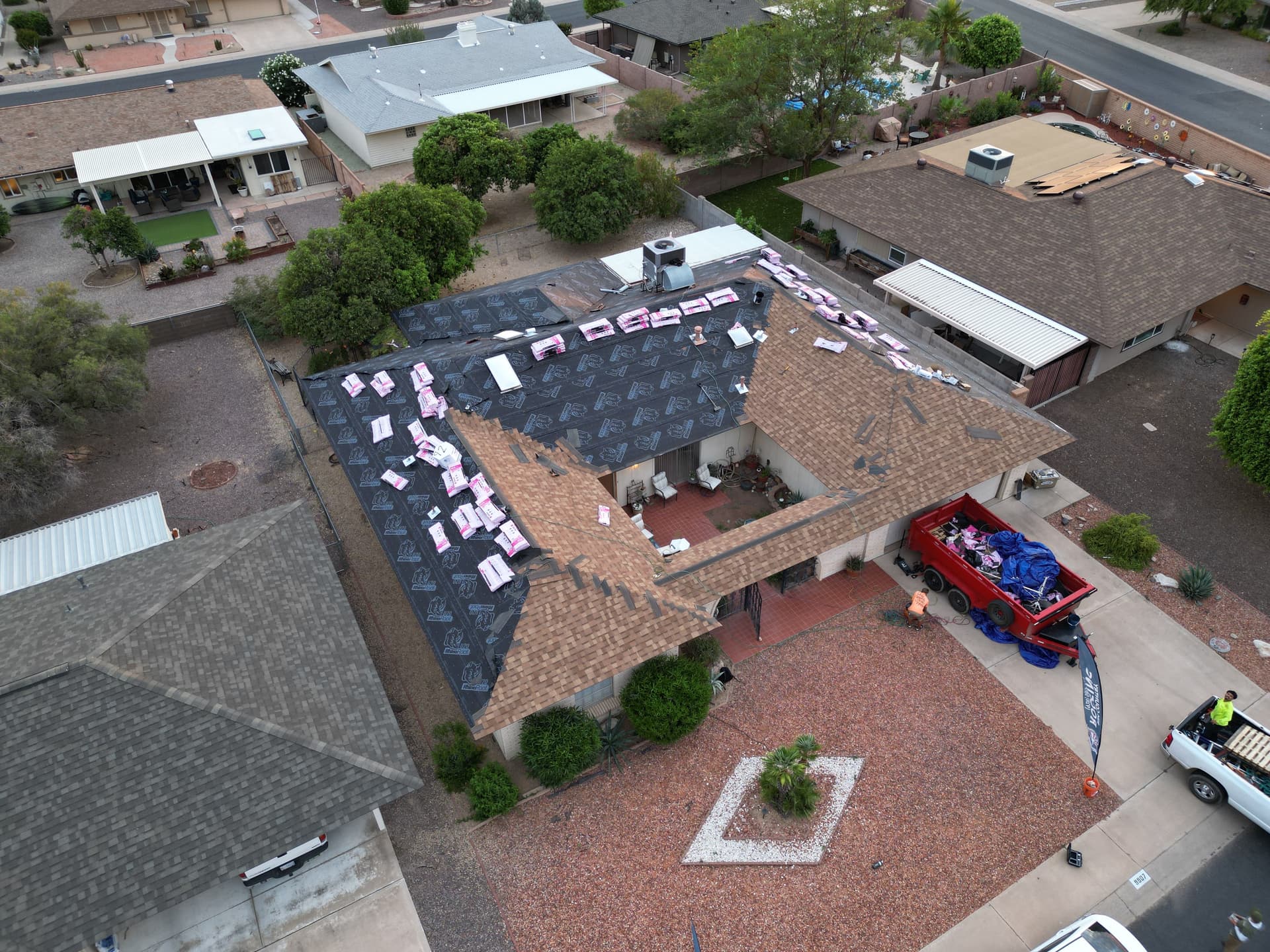 42 Squares of Owens Corning Duration Shingles Going Down image