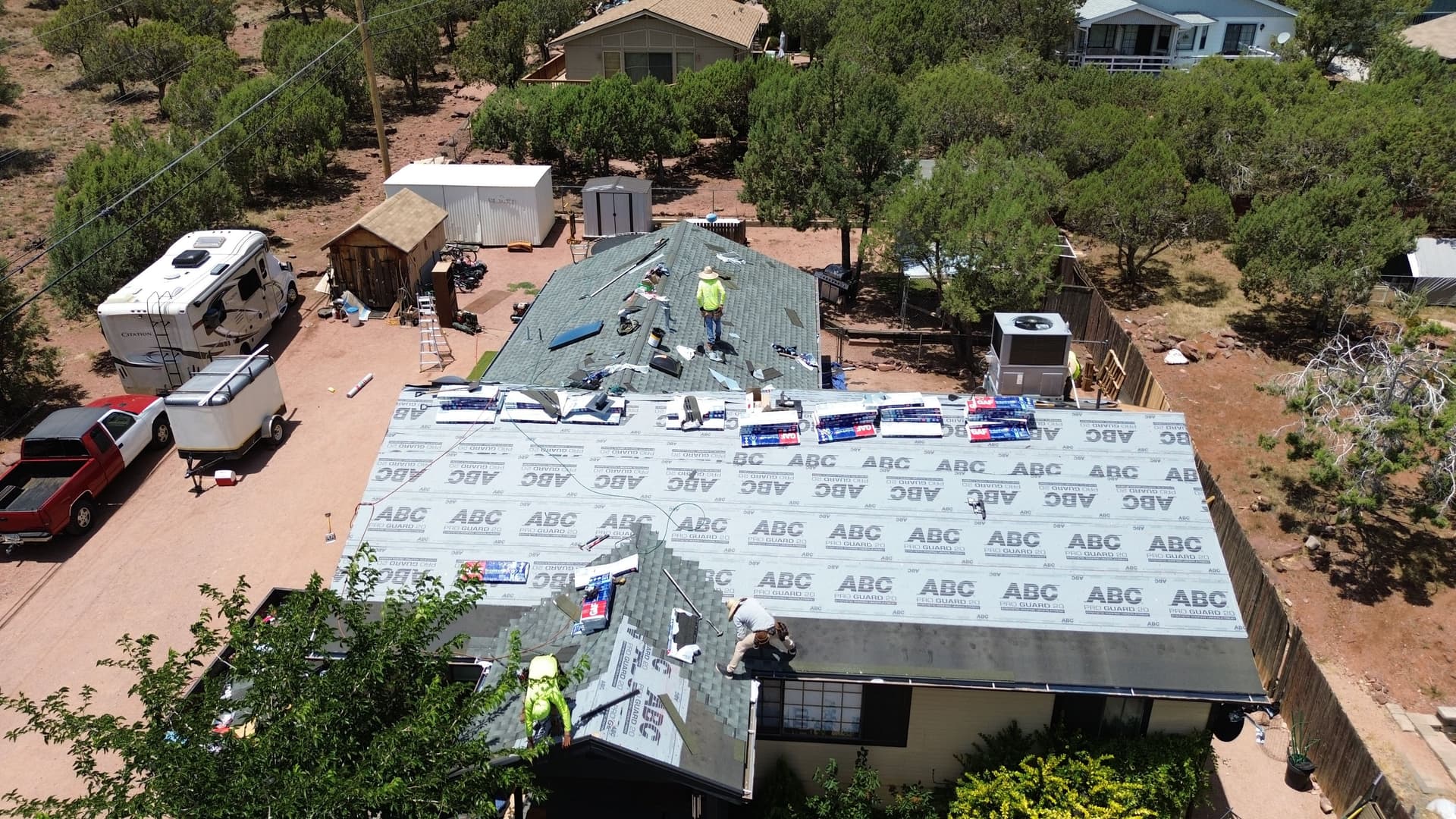 Gallery photos for Storm-Damaged Roof Completely Transformed in Payson AZ: Image #1