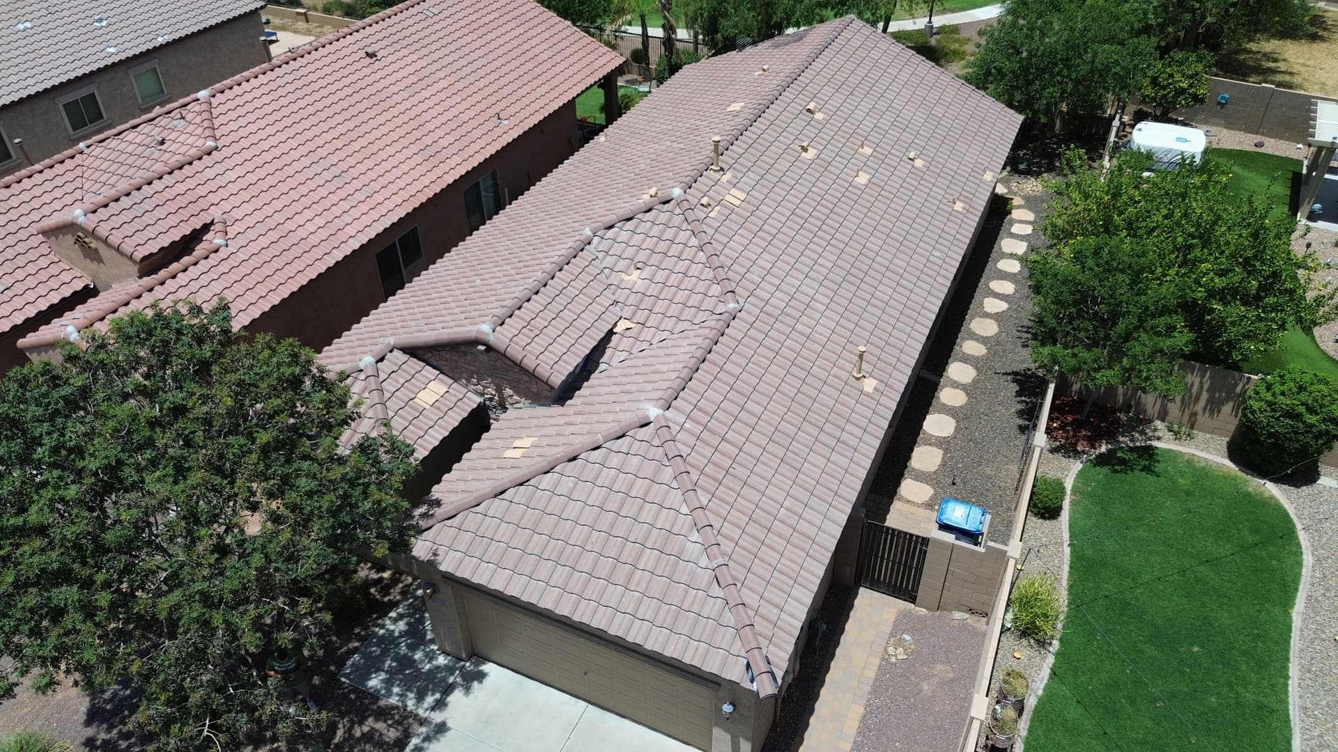 Gallery photos for Tile Refelt Job Tackles What's Hiding Under the Surface in Mesa: Image #1