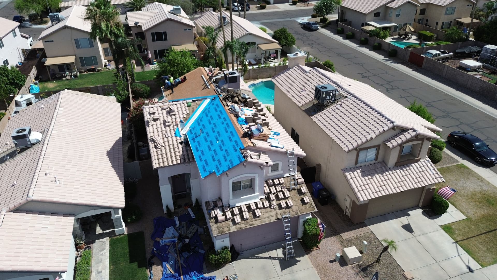 Gallery photos for Tile Roof Re-Felt with Self-Adhered Underlayment in North Phoenix: Image #1